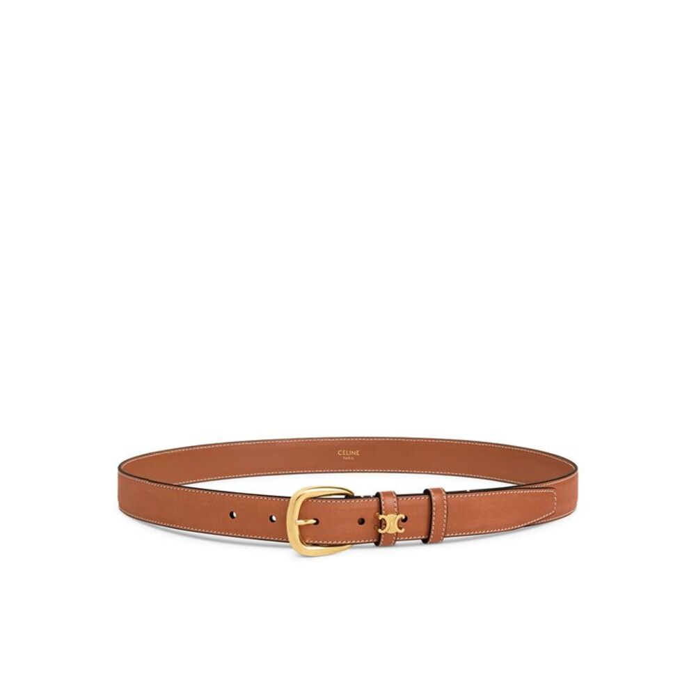 Celine Women Vivienne 25Mm Belt In Natural Calfskin